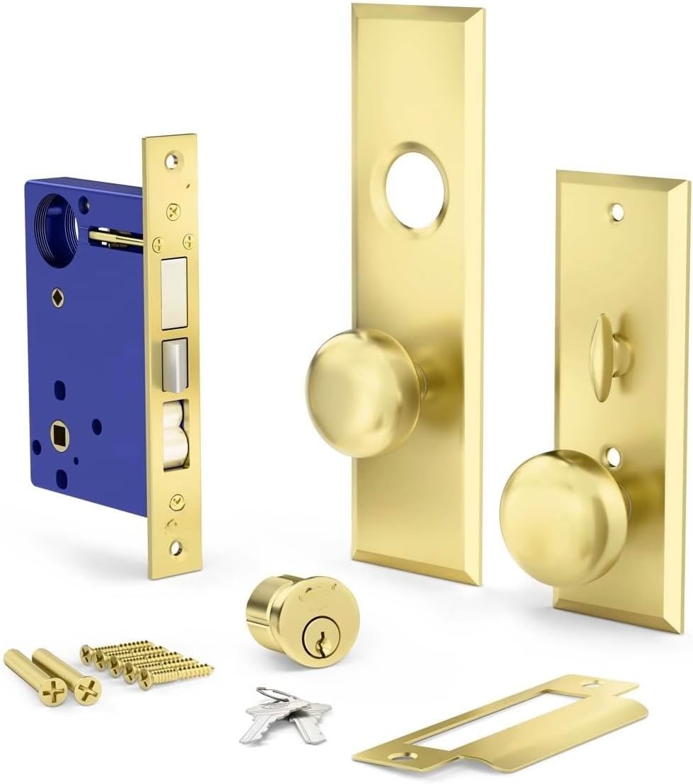Mortise Lock Entry Lockset Deadbolt for Residential Commercial Backset 2-1/2" (Right Hand)
