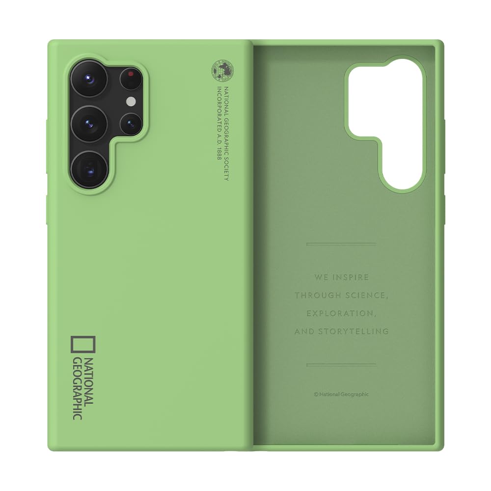 National Geographic Silicone Case V2 for Samsung Galaxy S24 Ultra - Green