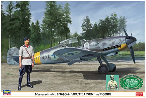 Hasegawa Corp. 08242 1/32 Messerschmitt Bf109G-6 Juutilainen w/Pilot