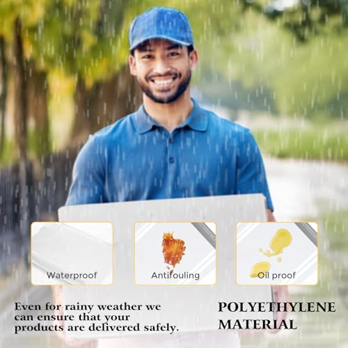 Image of Metronic 25Pcs Poly Mailers 17.7x22 Inch,Large Shipping Bags for Clothes Bulk,Strong Self Adhesive Shipping Envelopes for Small Business,Waterproof Mailing Envelopes for Packaging White