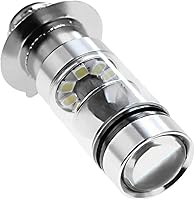 Vista 3 de Bombillas LED H6M para faros delanteros, 100 W, 6000 K, color blanco, para Honda CRF RANCHER Kawasaki BAYOU PRAIRIE Yamaha YFZ450R Rhino 700 Raptor