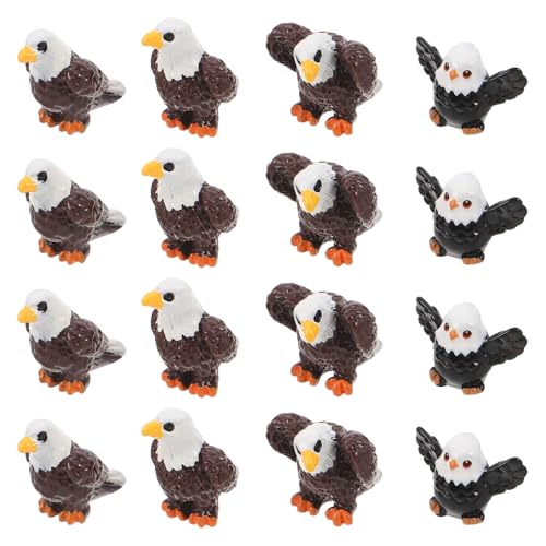 SOIMISS 16 Stück Adler Miniatur Harzfiguren Wetterfeste Garten und Innenraum Dekoration aus Robusteâ€¦ – Miniatur