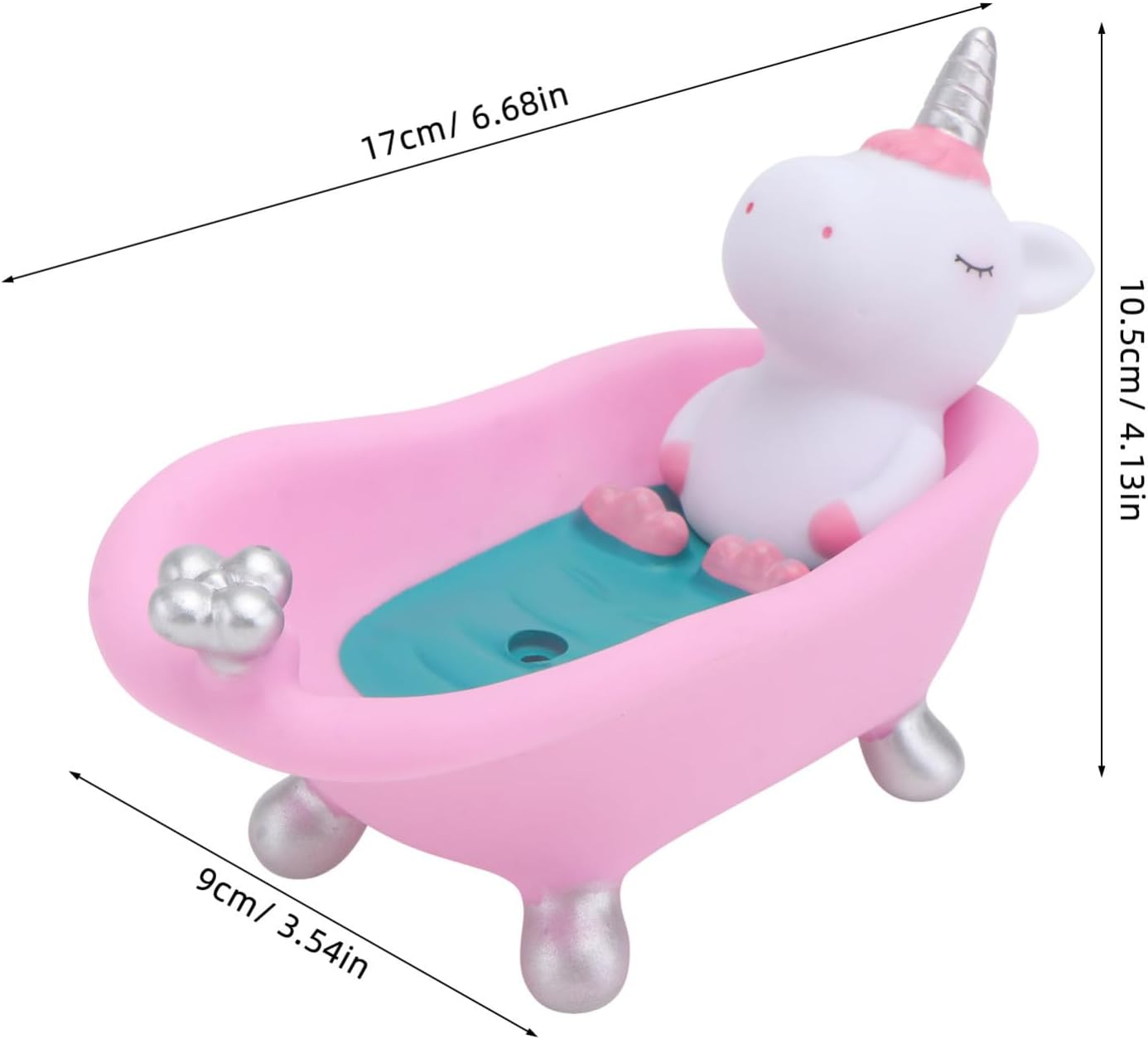 Soap Box Cartoon Animal Bathtub Soap Holder Cute Storage Box with Drainage for Bathroom Home and Kids image 2