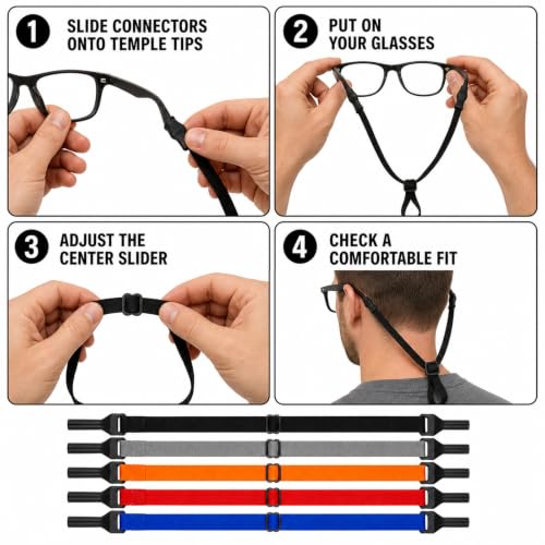 Image of Spectacle Chain for Women 3PCS Pearl Glasses Strap