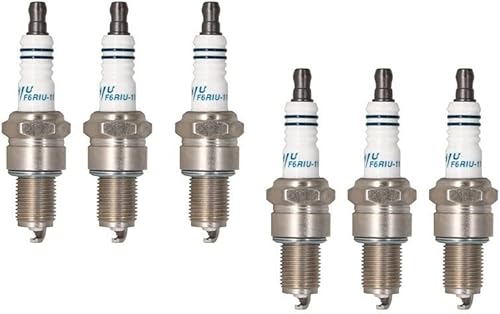 Iridium Bujía Velas F6RIU-11 Reemplazar Bujía del motor (Color : 6 piezas F6RIU-11)