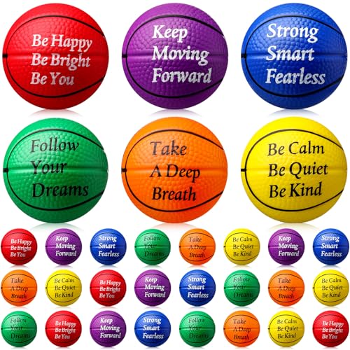 Blulu Mini Basketball Stress Balls (30 Pack)