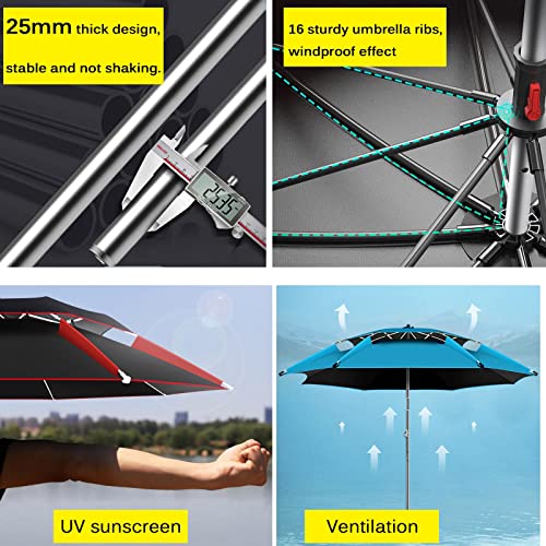 Sombrilla de pesca impermeable de 360 grados y toldo de playa CLSDRZC 2