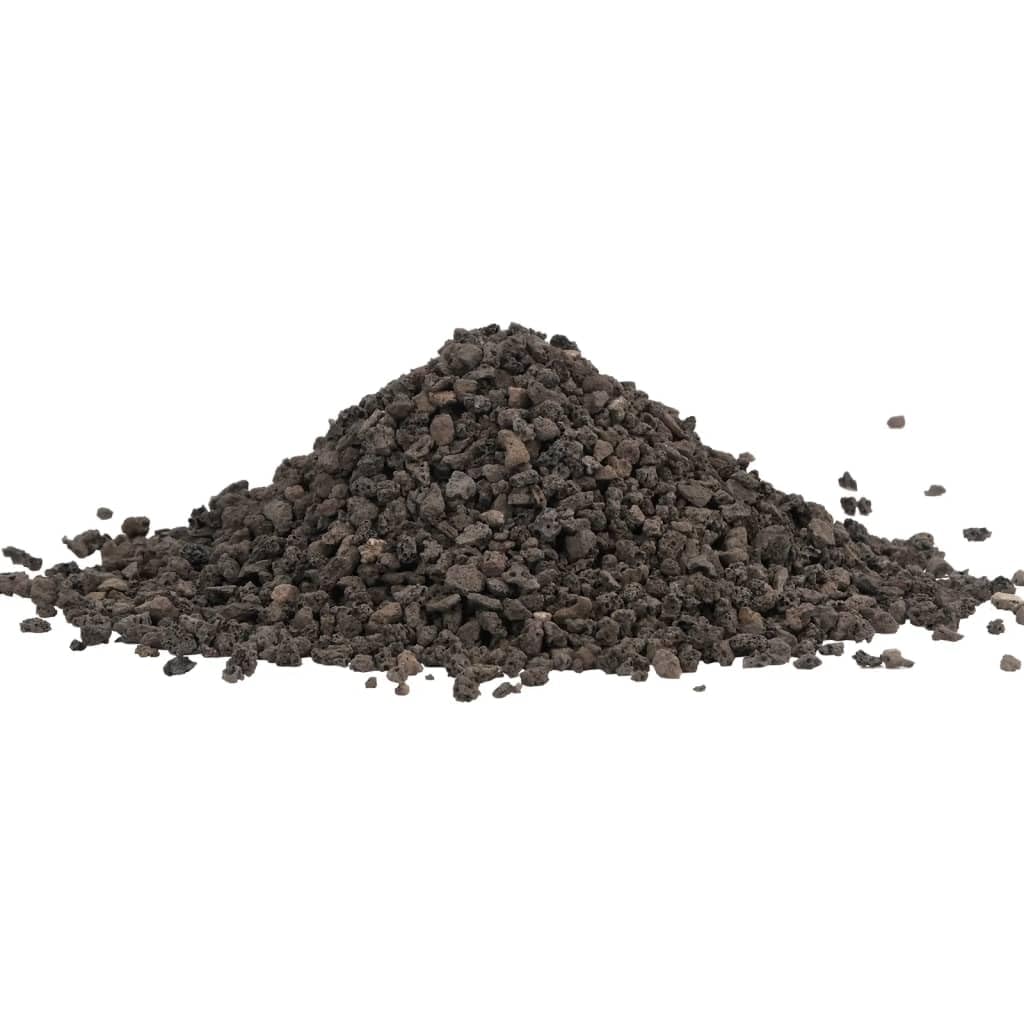 Ghiaia di basalto, 25 kg, nero, 5-8 mm, base naturale, ghiaia per acquario, laghetto, terrario e giardino, come substrato per la crescita delle piante, chiarificazione dell'acqua e decorazione