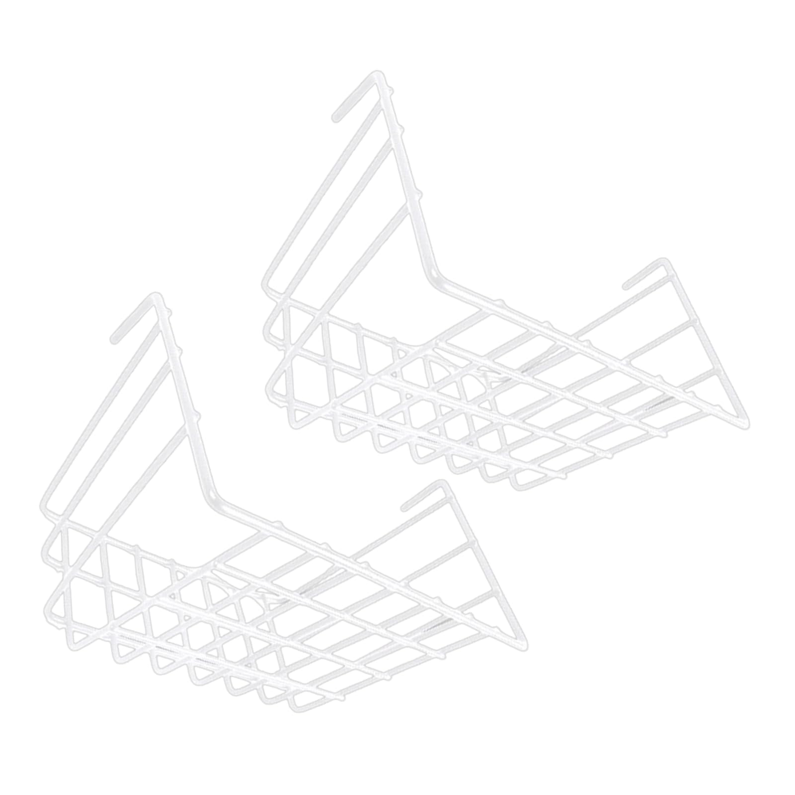 Piceioep Grids Iron Hanging Basket Modern Design Vertical Organizers for Dry Ventilated Wall Mounted Storage Shelf Vertical Organizers