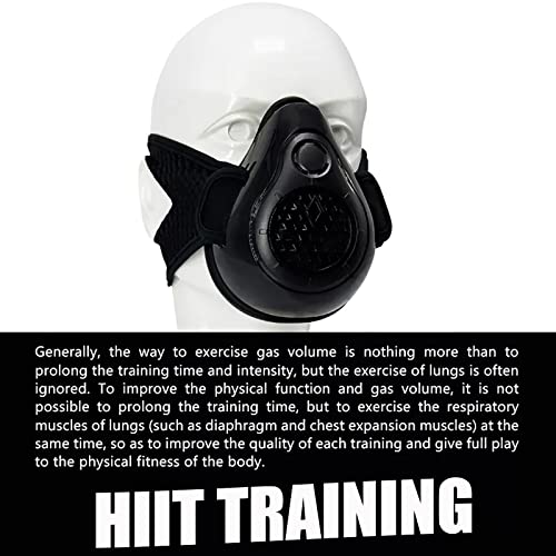 TAHTOY HIIT Fitness Workout Mask for Women & Men, Three-Layer Filter & 24 Oxygen Deprivation Levels, Professional Breathing Training, Ideal for Gym, Cardio, Running, Endurance - Thumbnail 7