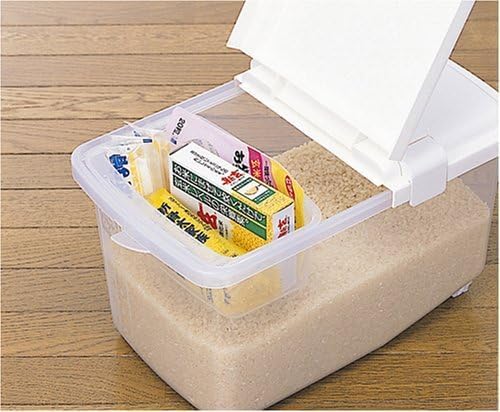 Amazon｜イノマタ化学 米びつ 米びつ革命 計量カップ付き 5Kg｜米びつ