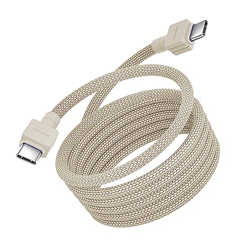 DIGIFORCE 【Type-C to C ケーブル 1.3m】USB C ケーブル 100W PD 急速充電 eMarker搭載 データ転送/iPhone 15・MacBook・Androidスマホ等対応（グレージュ,1.3m）