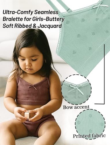 Ultra-Comfy Seamless Bralette for Girls–Buttery Soft Ribbed & Jacquard,No Padding – Effortless Comfort & Style3