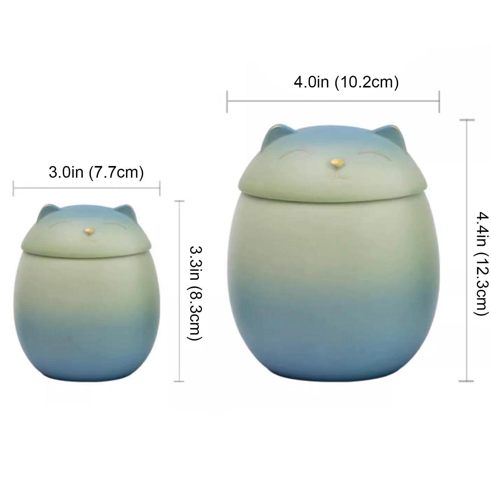 Urny na prochy, Urna pogrzebowa Kremacja na prochy zwierząt domowych(Blue Green,Small)