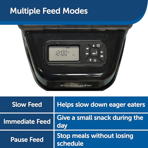 PetSafe Automatic Cat Feeder - Healthy Pet Simply Feed - Automatic Pet Feeder for Cats & Dogs - Timed Pet Feeder with Programmable Portion Control - Holds 24 Cups of Dry or Semi-Moist Dog or Cat Food - Image 4