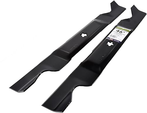 Miniatura 3 de MaxPower 561739B Juego de 2 cuchillas para artesano de corte de 46 pulgadas, Husqvarna, Poulan Reemplaza OEM no. 405380, 594892801, 532405380,