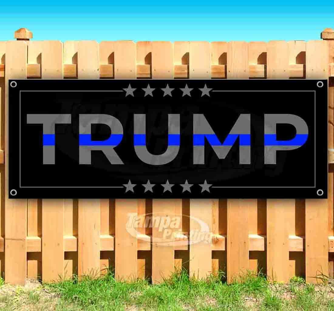 Trump Banner 13 oz | Non-Fabric | Heavy-Duty Vinyl Single-Sided with Metal Grommets