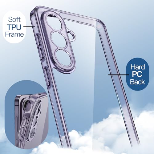 Image of JETech Cover Case for Samsung Galaxy S26 Plus, Camera Lens Full Protection, Non-Yellowing Shockproof Bumper Phone Cover, Anti-Scratch Hard PC Back (Cobalt Violet)