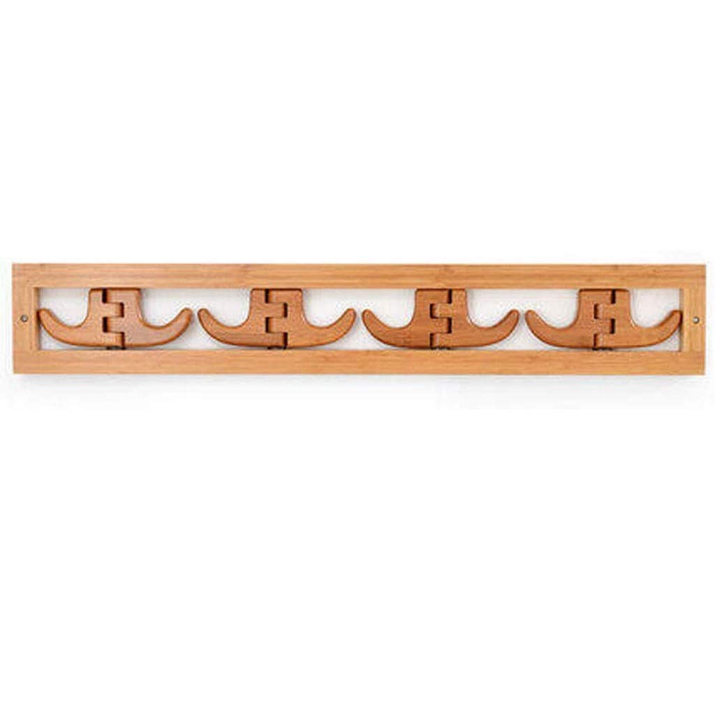 MOBYGKFY Art Hook Wall Hanging Coat Hook, Multifunctional Solid Wood Door Hanging Coat Hook Wall Row Hook Folding Coat Rack