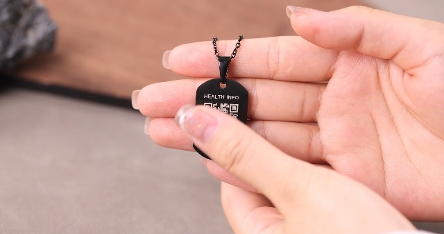 Theluckytag Medical Alert Necklace for Men Women - Stainless Steel