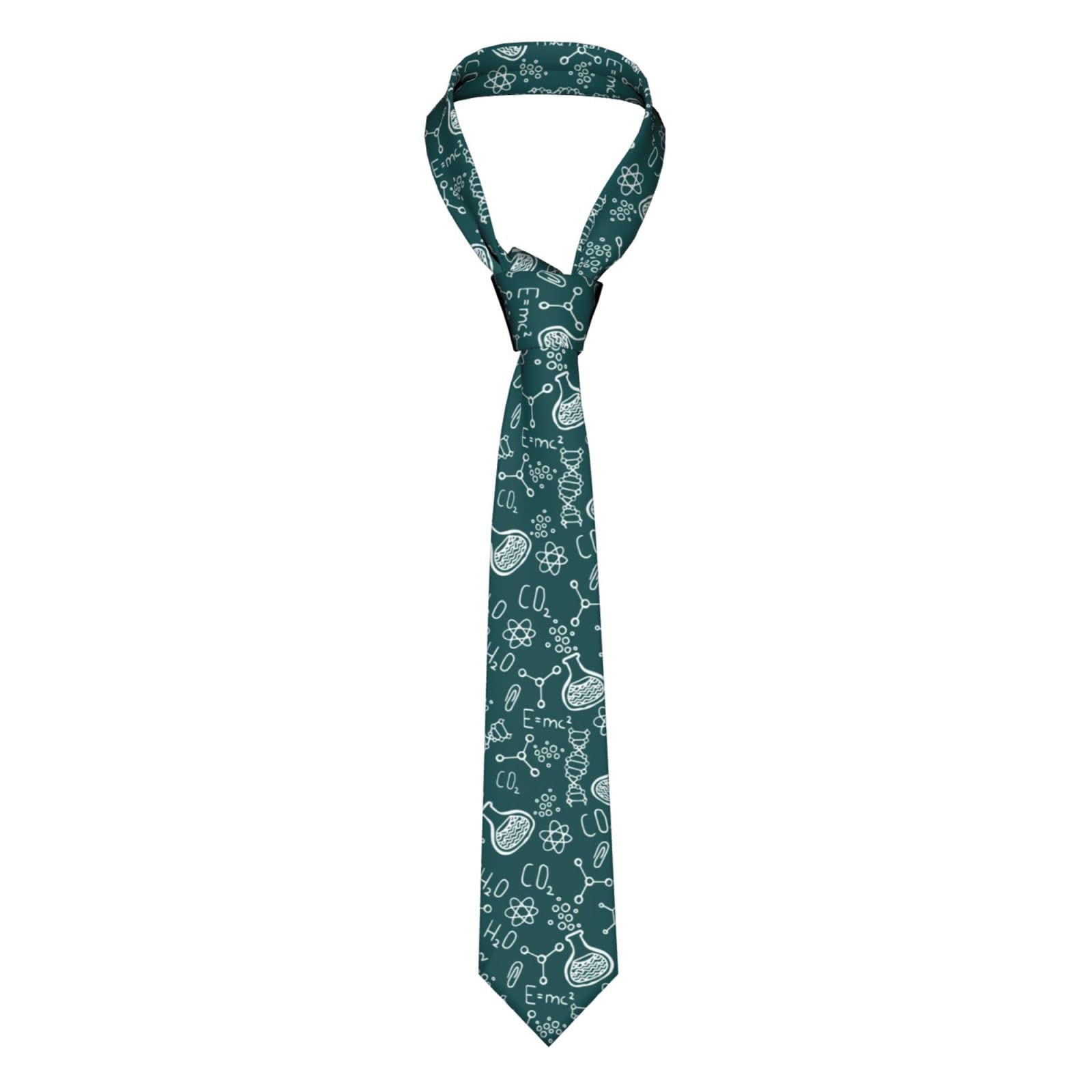 IFHSIGoe Science Elements - Corbata para hombre, corbata para bodas, padrinos de boda, misiones, bailes, Como se muestra en la imagen, Taille unique