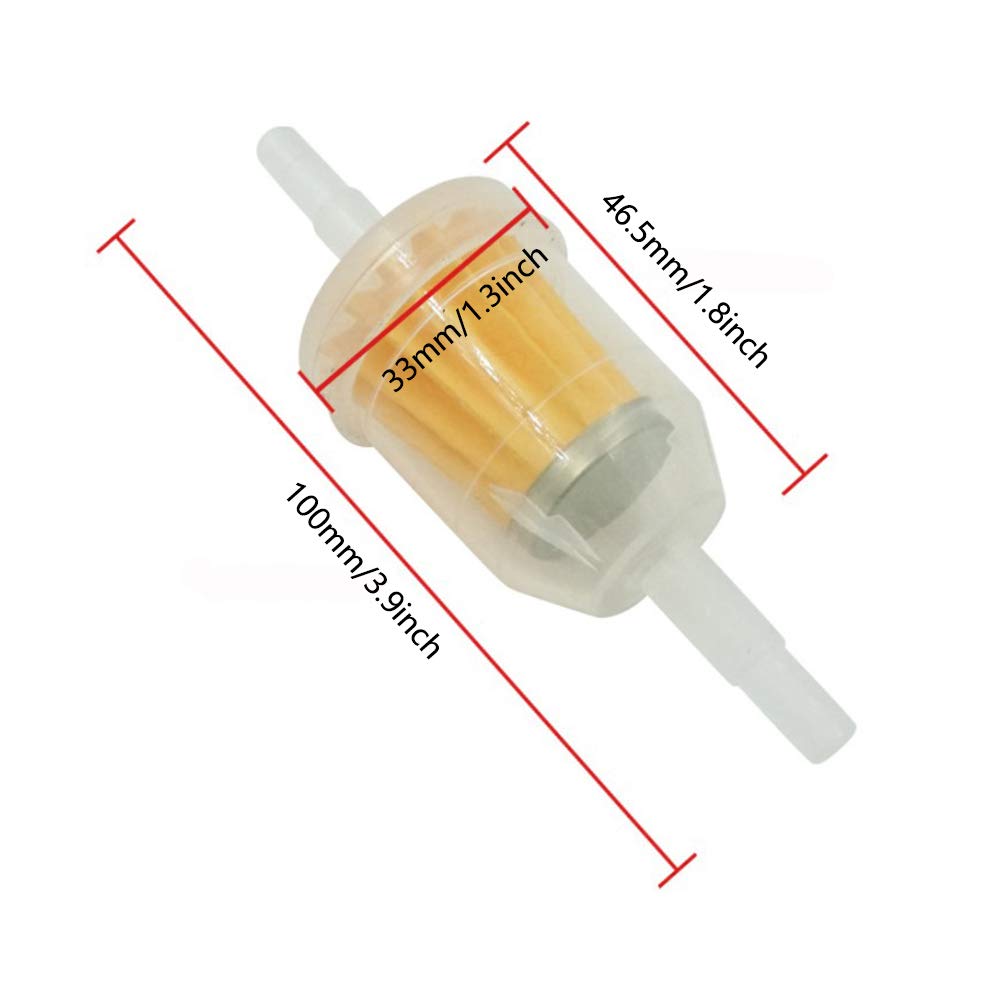Filtro Carburante Universale Facile Installazione Filtro Carburante Universale Trasparente - Per Auto, Moto E Scooter, Diametro 6/8 Mm, Facile Installazione Filtro Aria Ford Fiesta - Foto 9