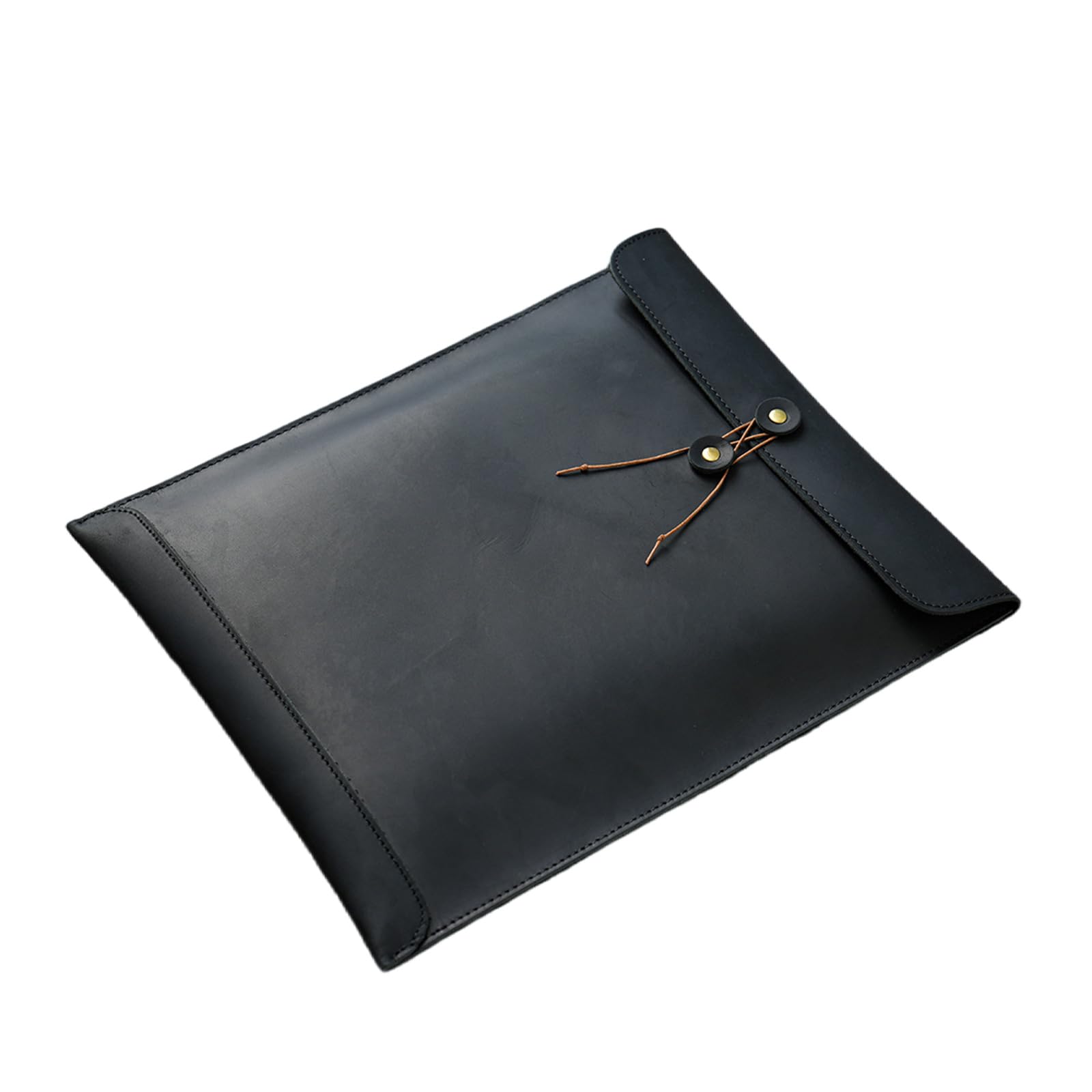 Aktenordner Tasche mit Kordelverschluss, Top Loading Lederumschlag Aktenordner Dokumentenorganisatoren für Männer und Frauen, multifunktionale Bürotasche