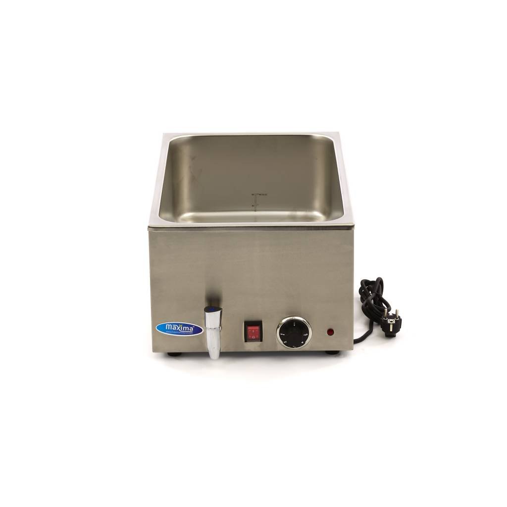Bagnomaria con Rubinetto escl. Set 1/1 GN Elettrico - Acciaio Inox - Professionale - Mantenimento Cibi in Caldo