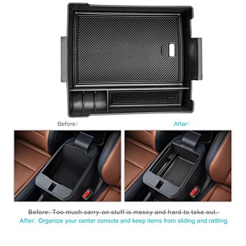 Image of CDEFG Maverick Center Console Organizer for 2022 2023 2024 2025 2026 Ford Maverick Truck Accessories Central Console Armrest Tray Storage Box Insert Tray Coin Container