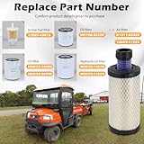 77700-01819 Maintenance Service Filter Kit Compatible with Kubota RTV900 Utility Vehicle Replaces# HH150-32430 12581-43012 HHK72-14080 HHK70-14070 1G659-11222 - Image 4