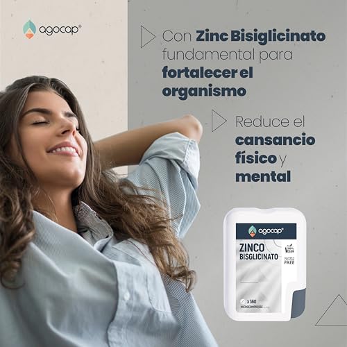 Miniatura 4 de Bisglicinato De Zinc, 360 Comprimidos 1 Año Alta Biodisponibilidad. Contribuye Al Funcionamiento Normal Del Sistema Inmunitario, Piel, Cabello Y Uñas. Apto Para Veganos, Zinc