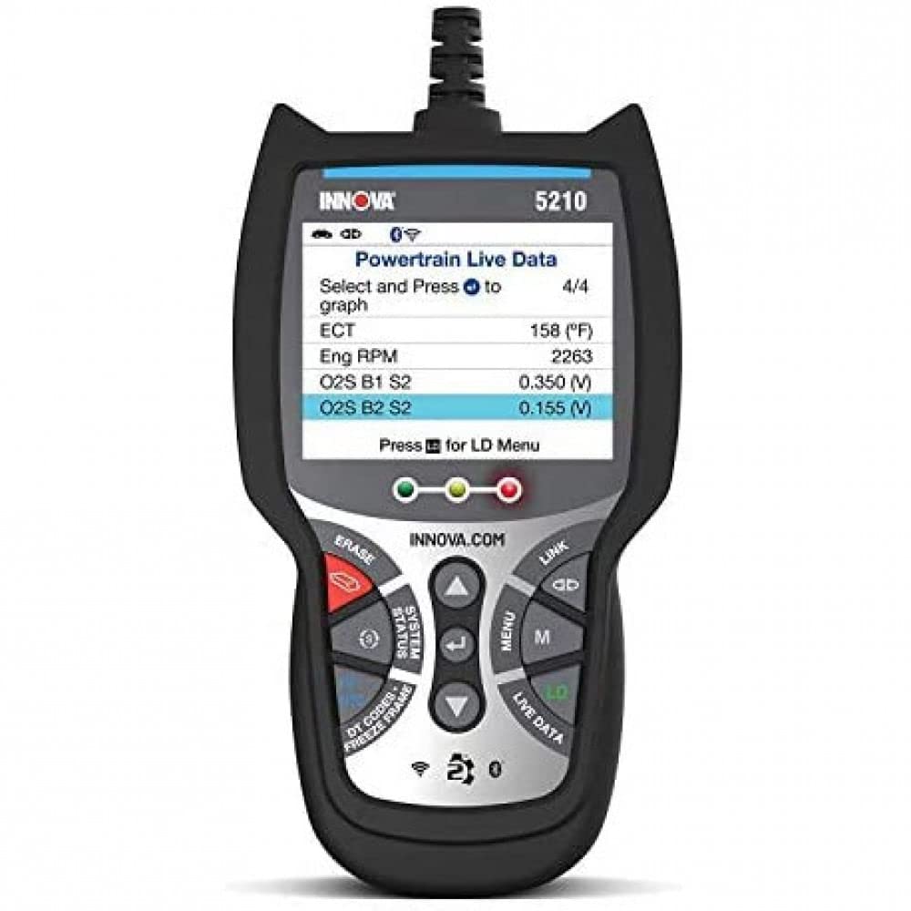 INNOVA 5210 Newest 2022 OBD2 Diagnostic Code Scanner Read/Erase ABS Codes, Reset Oil Lights