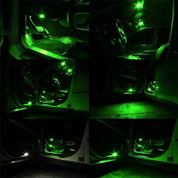 Jtech 10x T10 194 168 2825 Super Bright Green LED Bulb for Car Interior Dome Map Door Courtesy License Plate Lights