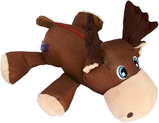 KONG - Cozie Ultra Max Moose - Squeaky Plush Dog Toy with Reinforced Seams - for Medium Dogs