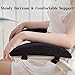 Office Chair Armrest Pads, 2 Pack Memory Foam Arm Rest Covers, Elbow Pillow Pressure Relief Arm Riser for Desk, Gaming Chair, Wheelchair Armrest Pads (Black)