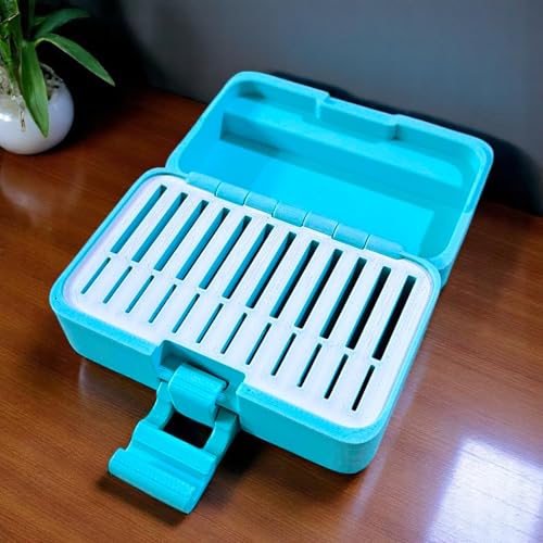 Image of ShopSentosa MicroSD + SD Cards Storage Case (12 microSD + 12 SD Cards) Durable Heavy Duty Reliable Memory Storage Box