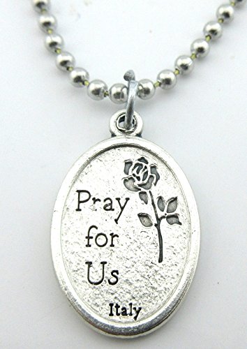 Saint Jude Medal Pendant Necklace,No Tarnish Chain2