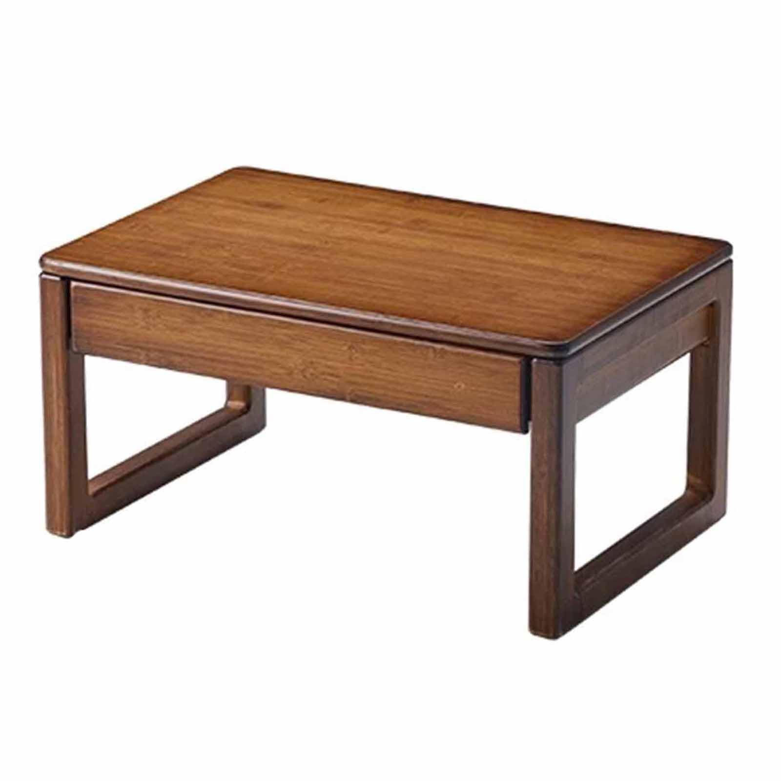 Table de sol compacte japonaise basse meuble de méditation en bois