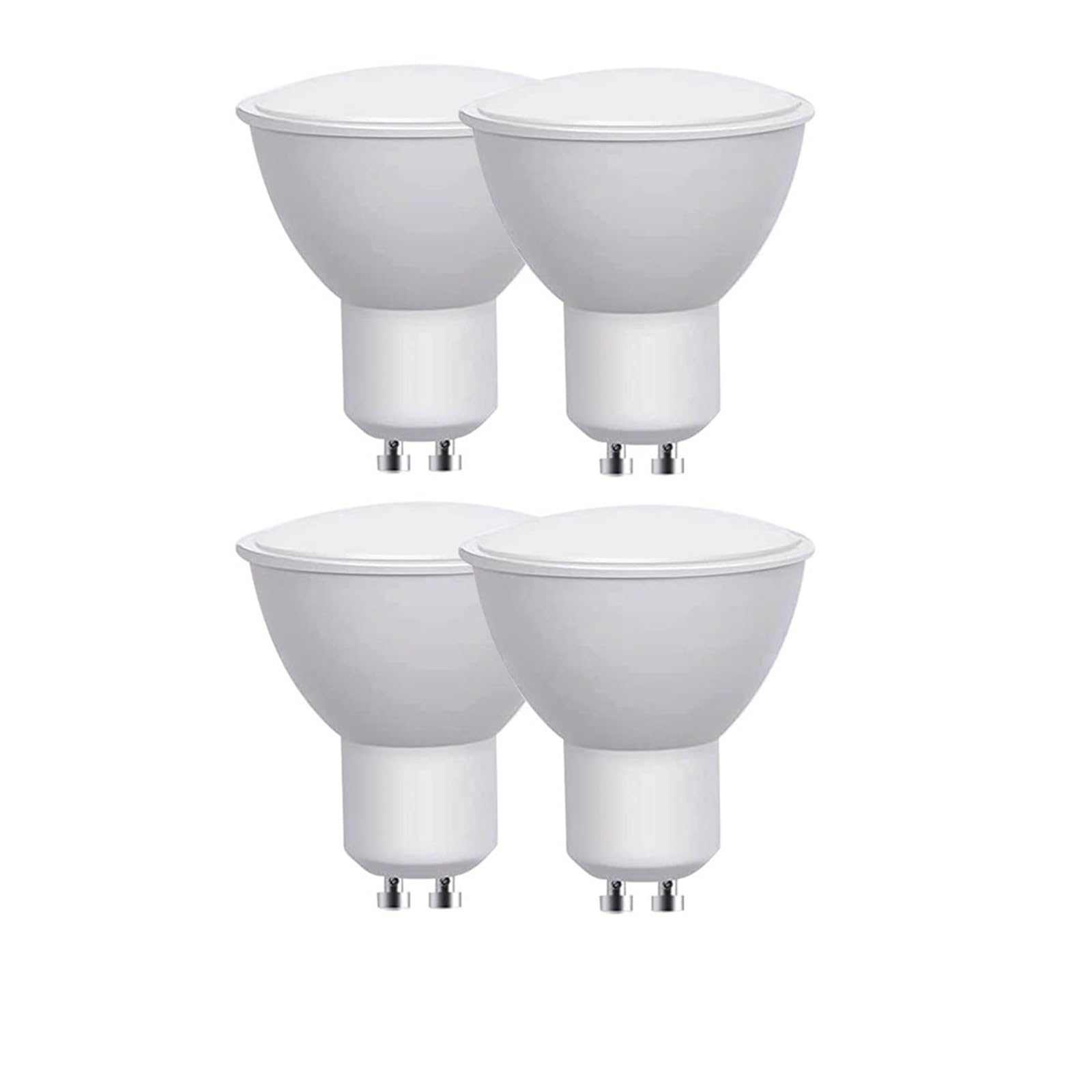 eufeifeiegds Lampadina LED GU10 da 4 pezzi for portico, patio, cortile, garage, W, 100-240 V, funzionamento automatico(White 6000K)