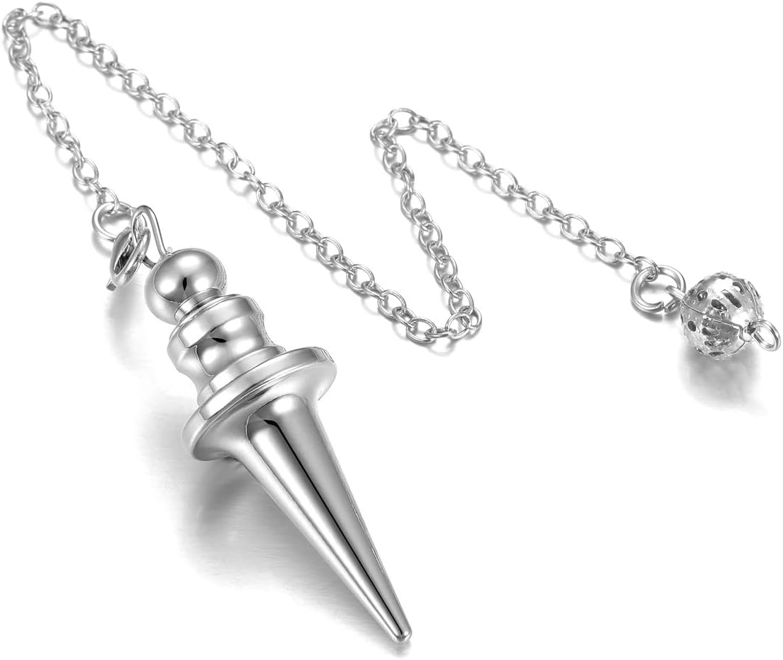 PESOENTH Metal Dowsing Pendulum Cremation Urn Pendant Ashes Hair Locket Keepsake