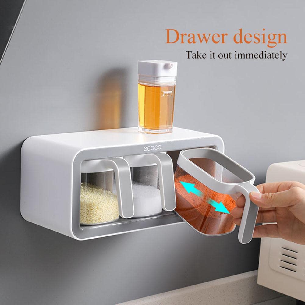 Guajave Drehbares Gewürzregal - Vertikale Aufbewahrung Mit Löffeln