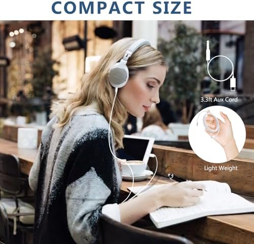 USB C to 3.5mm Audio Aux Jack Cable,3.3 ft, aux Cord for iPhone,Type C to 3.5mm Aux Headphone Stereo Cord Car Cable for iPhone 16/16 Pro, Samsung Galaxy S25 and Other iOS and Android Devices(White) — view 2