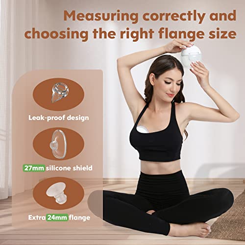 Mommed S18-2201 Double Breast Pump, Wearable Hands Free Breast Pump thumb #3