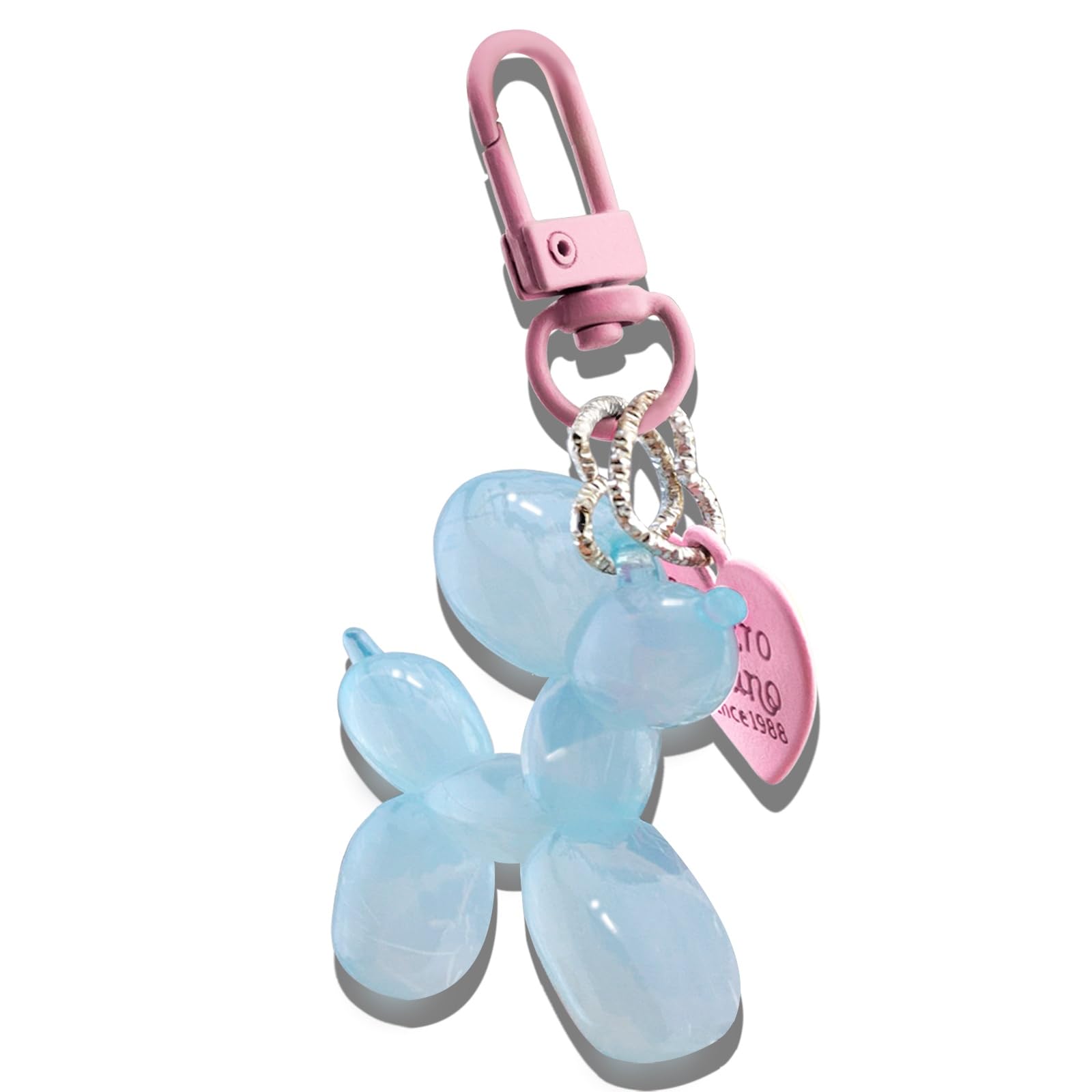 WXCATIM Balloon Dog Keychain Women Cute Key Chains For Women Bag Purse Charms For Handbags Backpack Accessories For Car Keys