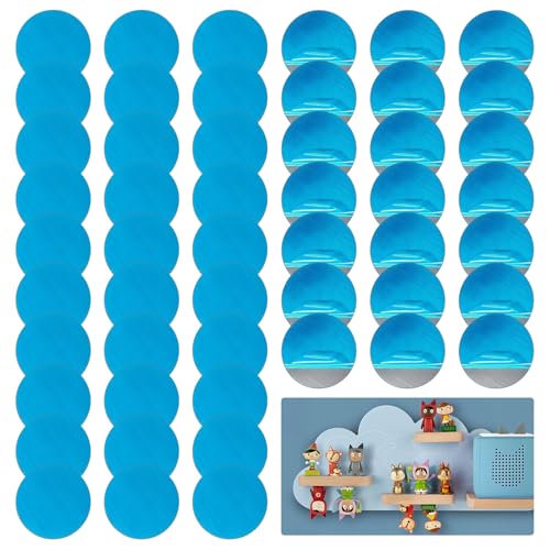 100 Pièces Bases Adhésives pour Aimants, 15mm Plaques Métalliques pour Aimant, Plaques Métalliques Autocollantes, Plaque métallique Fine pour Téléphone Portable, pour étagère Tonies,pour Figurines Ton