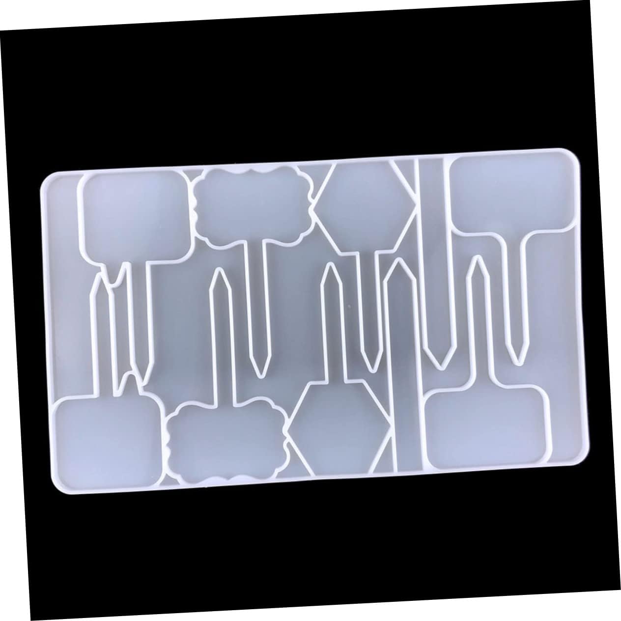 2pcs Silicone Plant Label Mold Epoxy Molds for Markers and Reusable Silicone for Floral Tags and Herb Labels Easy to Use for Crafting
