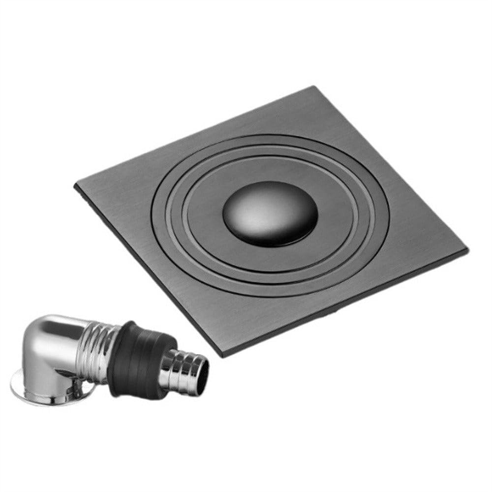 Tergicristallo in acciaio inox per moquette e vetro, bronzo, per casa, bagno, doccia, finestra, pratico raschietto, nichel spazzolato, completamente chiuso, grigio canna di fucile, completamente