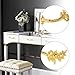Fvstar 10 Pack Antique Dresser Handles,Kitchen Cabinet Pulls,Gold Drawer Pulls 2.5 inch Hole to Hole,Decorative Dresser Drawer Pulls Handles for Cabinet,Cupboard