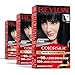 Revlon ColorSilk with Bond Repair Complex, Black Permanent Hair Color, 100% Gray Coverage, Ammonia Free Hair Dye, Vegan Keratin, 10 Black (Pack of 3)