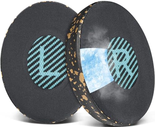 Image of SOULWIT Cooling-Gel Ear Pads Replacement for Bose On-Ear 2 (OE2 & OE2i) / SoundLink /SoundTrue On-Ear Headphones, Earpads Cushions with High-Density Noise Isolation Foam - Black Gold